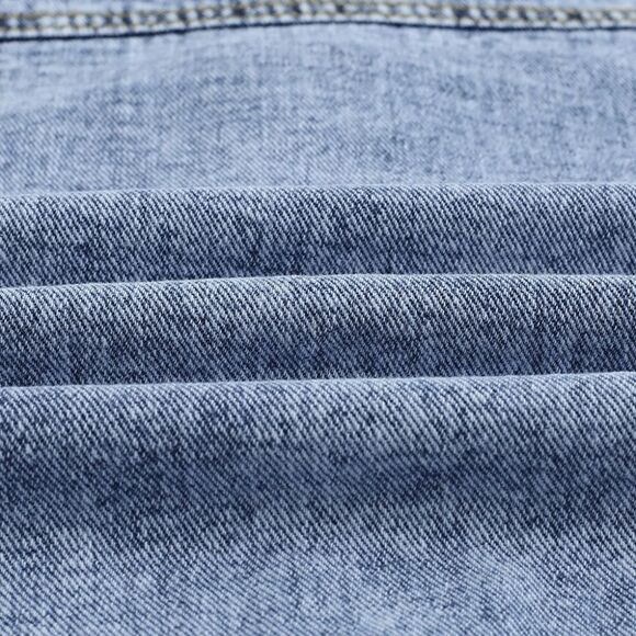 Buttoned Denim Jacket with Pockets - Picture 11 of 15